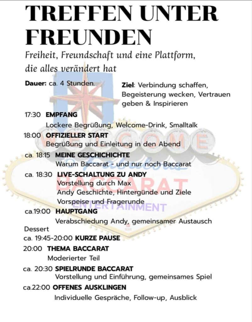 Baccarat Entertainment Community Treffen