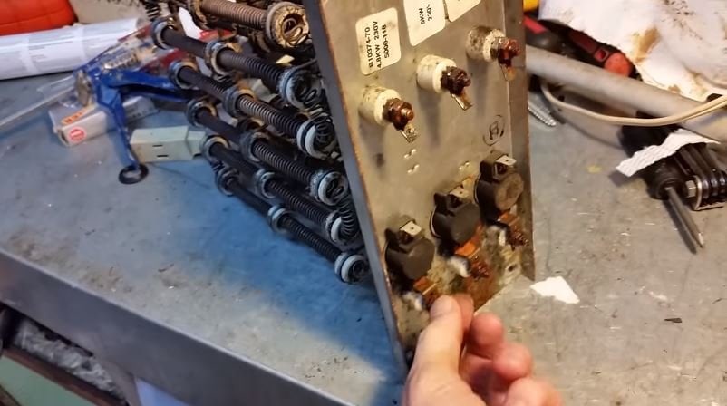 rusted heat strips