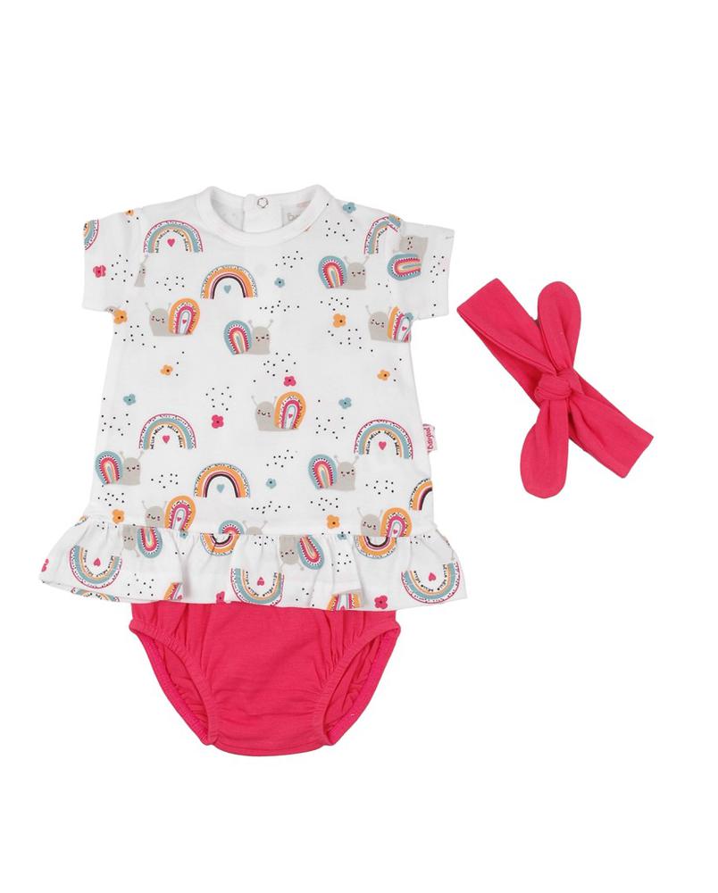 Vestido Braga Cinta Arco Iris Babybol