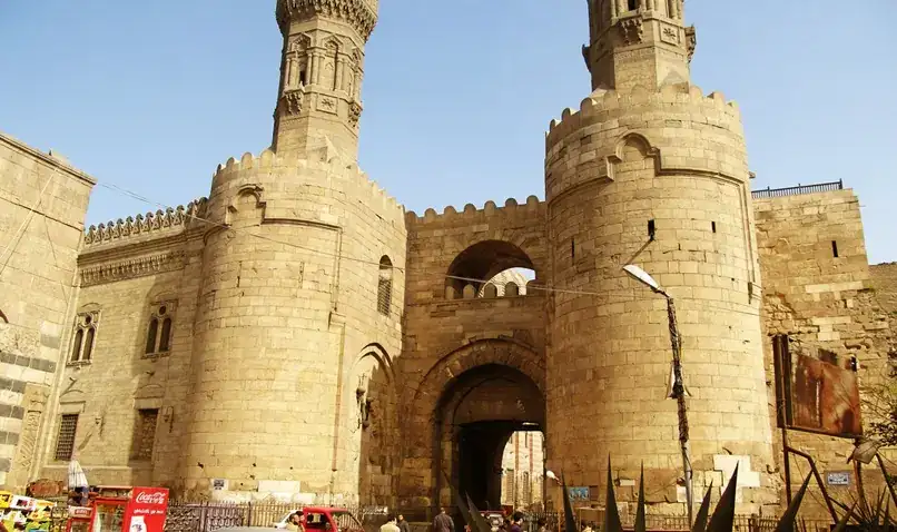 Bab Zuwayla historic gate at the southern end of Al-Muizz Street