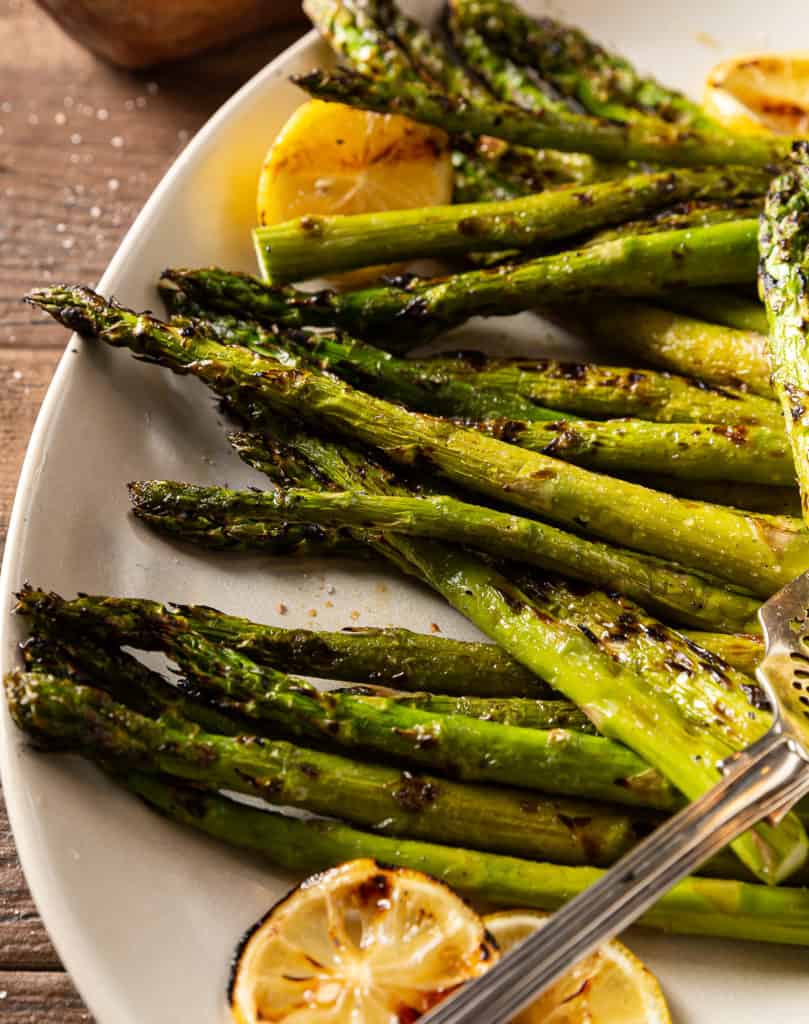 grilled asparagus with lemon