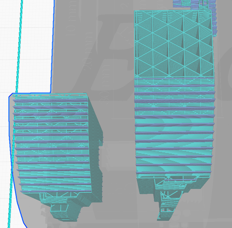 cura support vs support interface example
