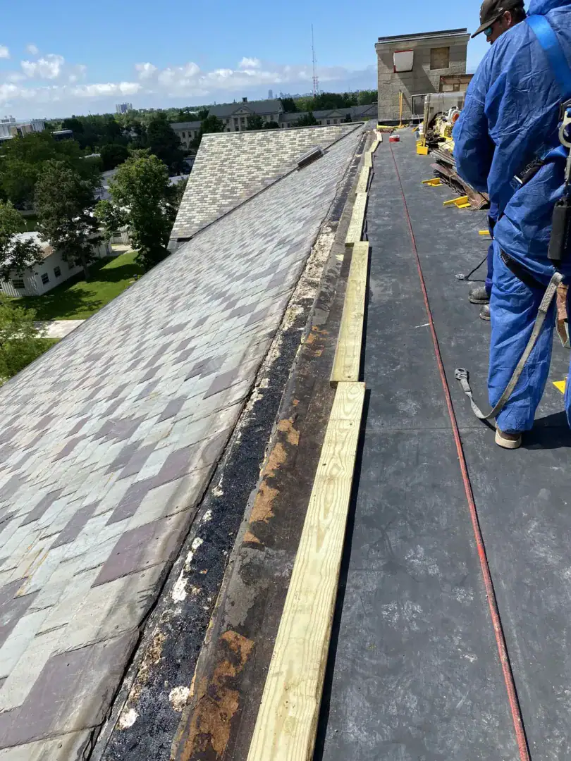 asbestos survey of roofing materials