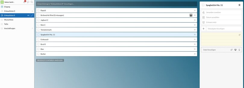 Wunderlist - der wunderbare Allzweckfamilienorganisator