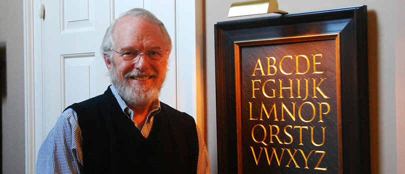 Dr. John Warnock in his home. Photo by Kendall Whitehouse.