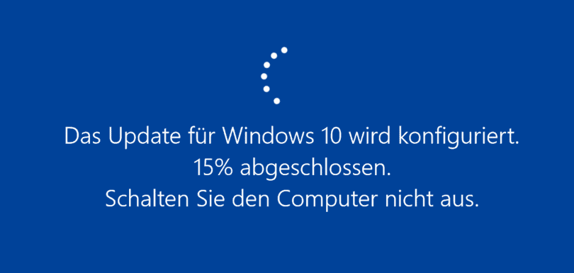 Update wird konfiguriert