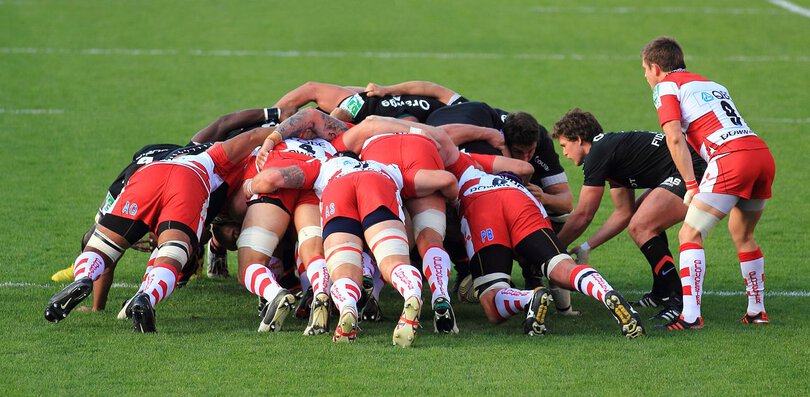 Scrum - ein Begriff aus dem Rugby-Sport (Foto: via Wikimedia - siehe Bildnachweise unten)