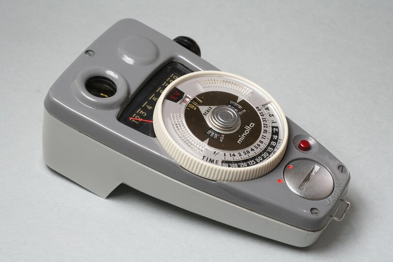 Ein klassischer Belichtungsmesser von Minolta (Foto: Wikimedia)