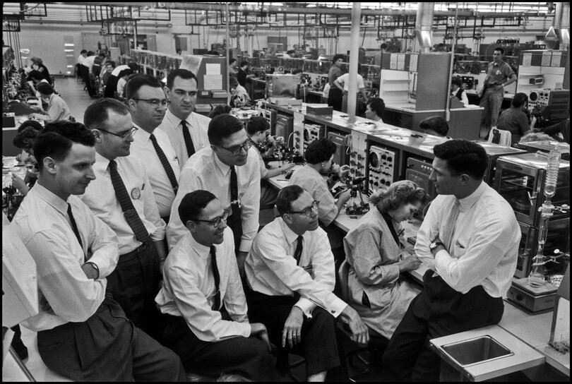 Die Fairchild Eight - Bob Noyce ganz rechts (Foto: © Wayne Miller/Magnum Photos)