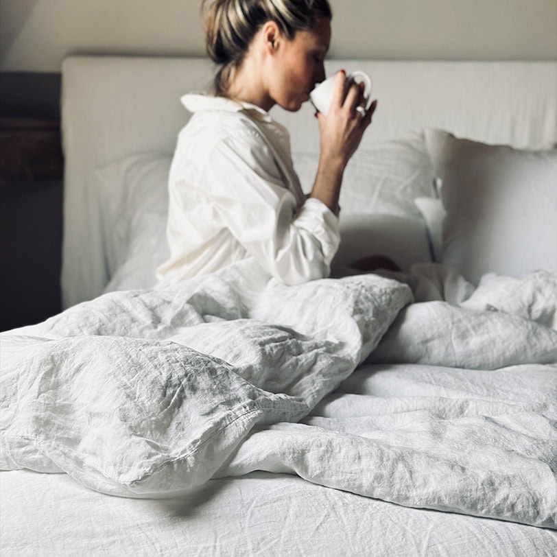 housse de couette en lin La Draperie Française