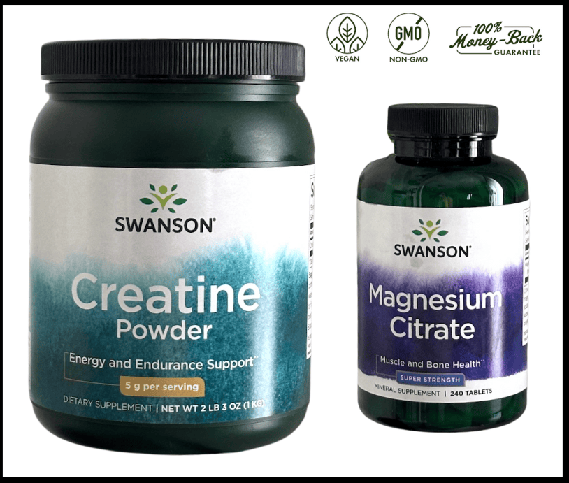 Boost energy, recovery, and sleep this summer with Swanson’s Creatine Powder and Magnesium Citrate—the ultimate wellness duo.