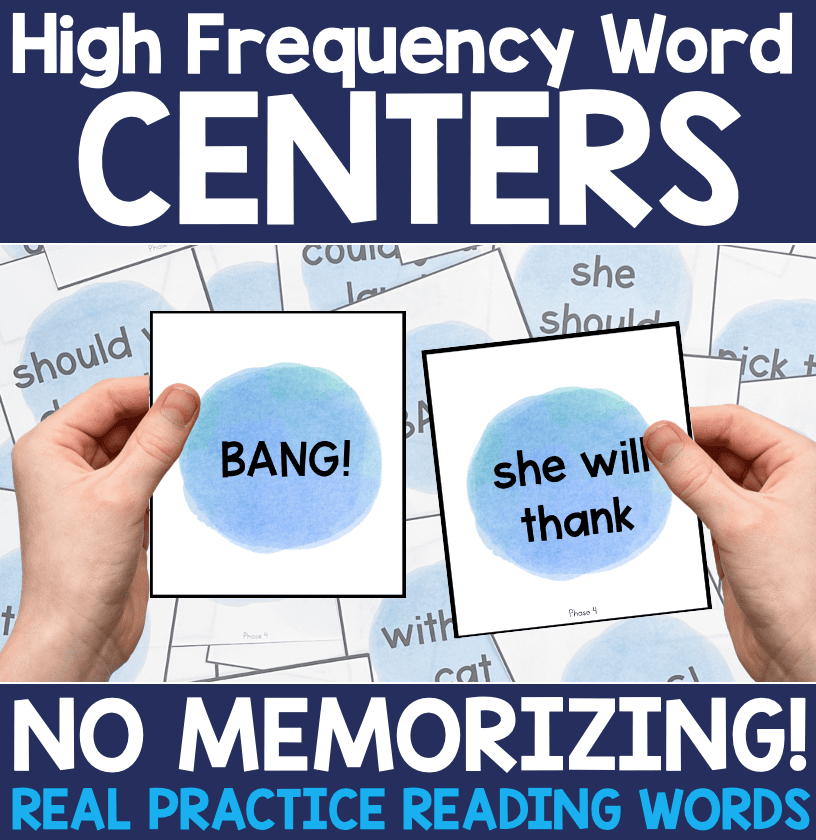 Sight Word Center - NO MEMORIZING - Science of Reading Aligned UNIT 2