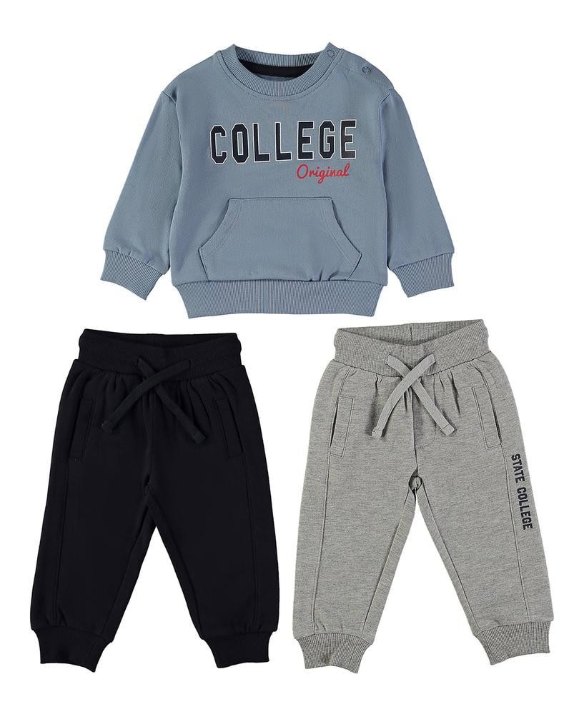 Chándal algodón 2 pantalones College BABYBOL
