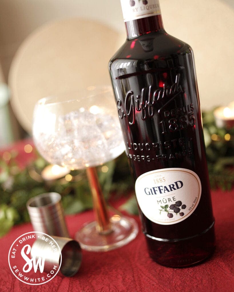 Giffard blackberry liqueuer perfect for cocktails in the drink gift guide 2021