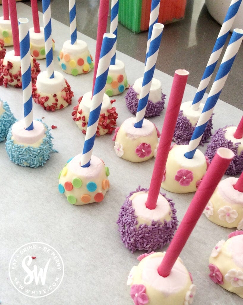 Frozen Winter Party Favor| Candy Skewer | Fun Marshmallow Pop | Lollipop  Favor | Winter Wonderland Party | Children's Birthday | Snowflake 