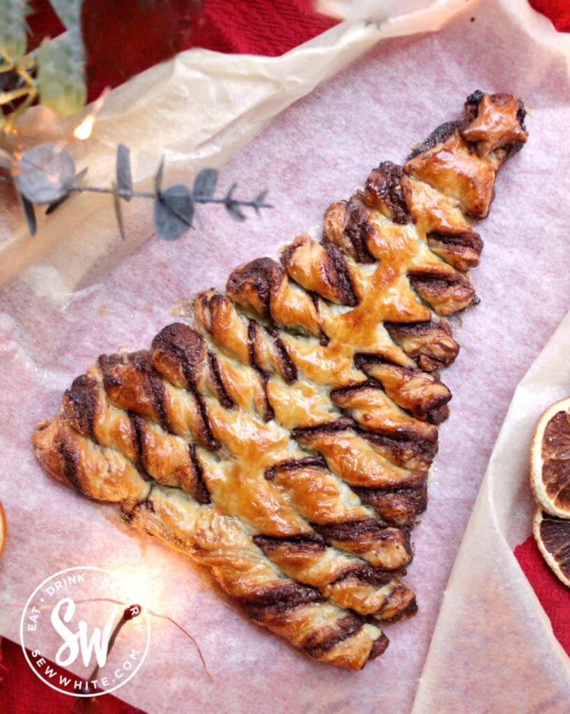 nutella puff pastry christmas tree