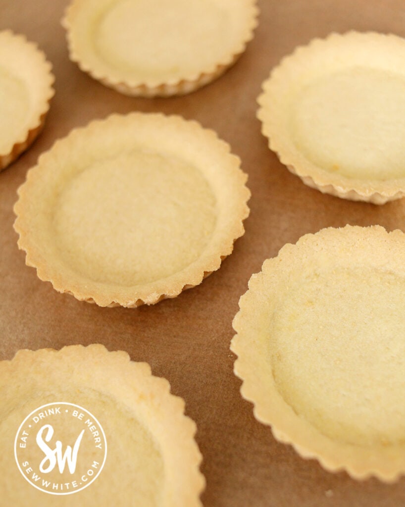 pastry shells on a table