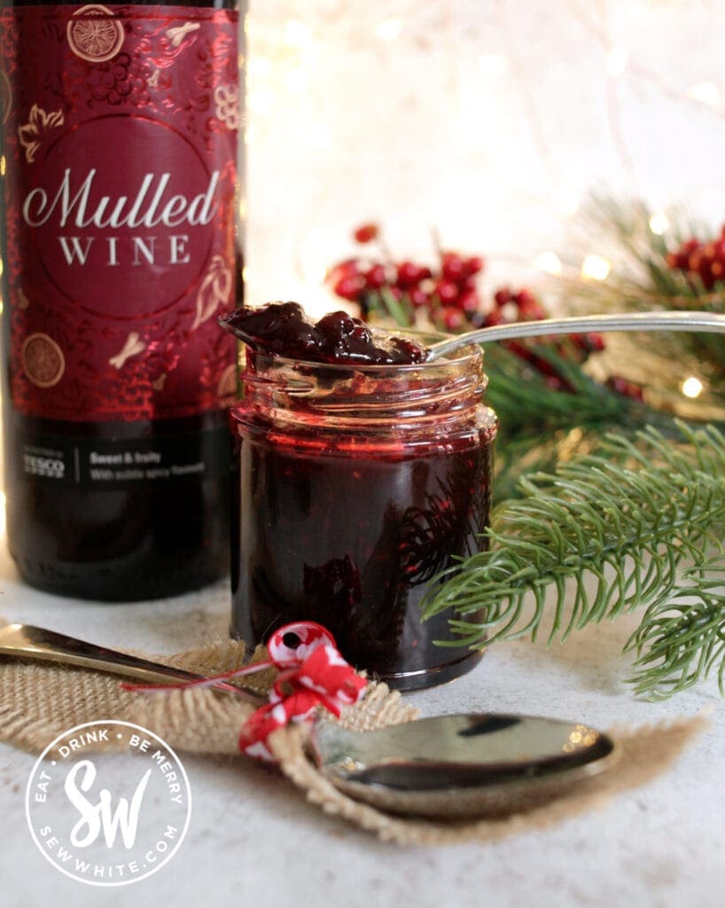 Mulled Wine Jam with a spoonful of jam on top