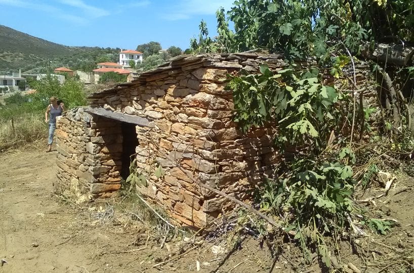 Evia Koskina land and derelict outbuildings