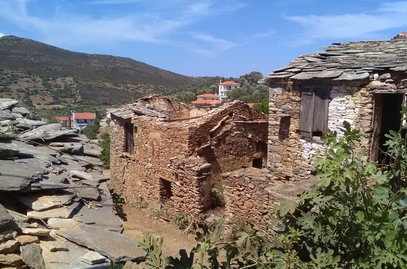 Evia Koskina land and derelict outbuildings