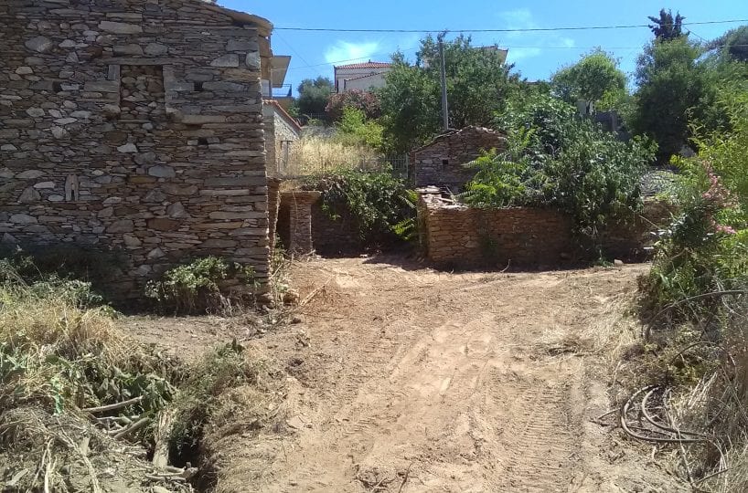 Evia Koskina land and derelict outbuildings