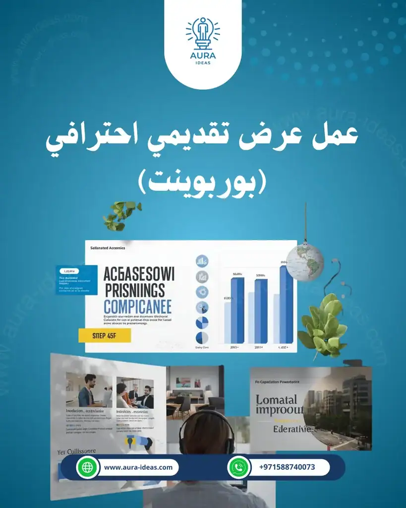 عمل عرض تقديمي احترافي بوربوينت مميز