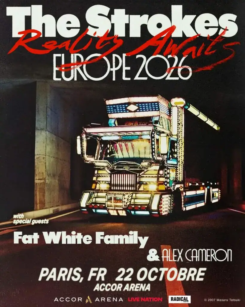 The Strokes  affiche europe tour 2026