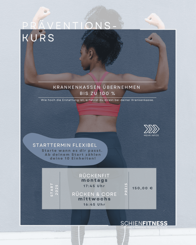 Präventionskurs Rücken Starttermin flexibel
