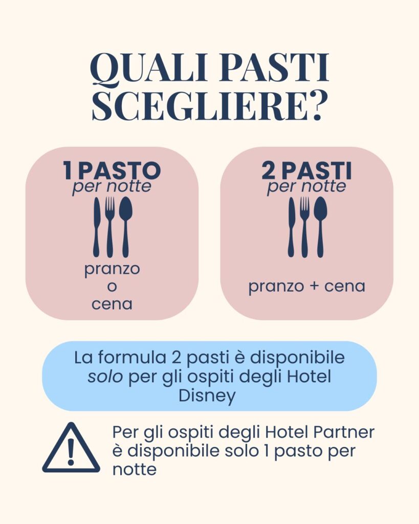 nuove formule per i pasti a Disneyland Paris 2027