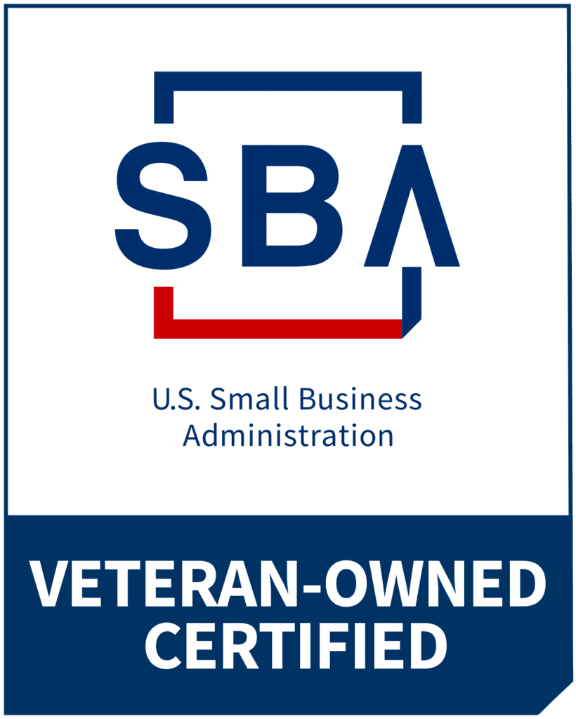 SBA Veteran-Owned Certified badge.