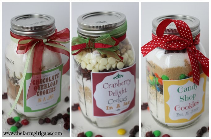 Cookies in a Jar Recipes - perfect for gift giving at Christmas or any time of the year.