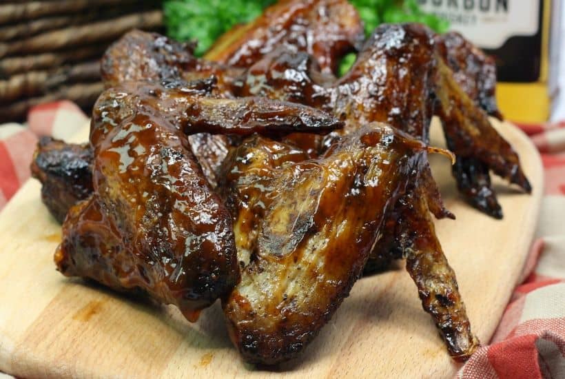 Wow your crowd at your next bbq or summer gathering. These Grilled Bourbon Chicken Wings are a deliciously simple grilled chicken recipe. 