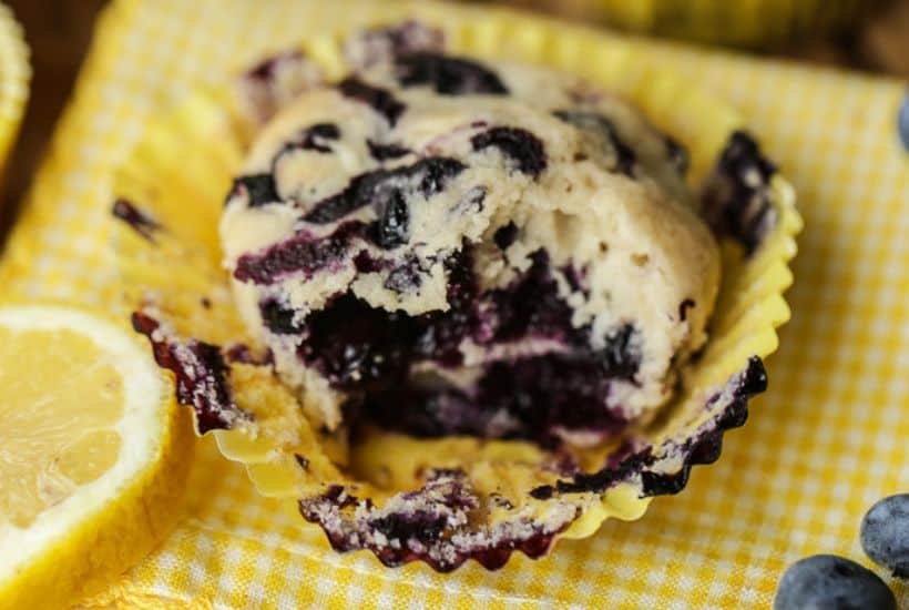 Sweet farm-fresh blueberries and tart lemons pair up for these delicious Lemon Blueberry Muffins. This easy recipe is perfect for breakfast or dessert.