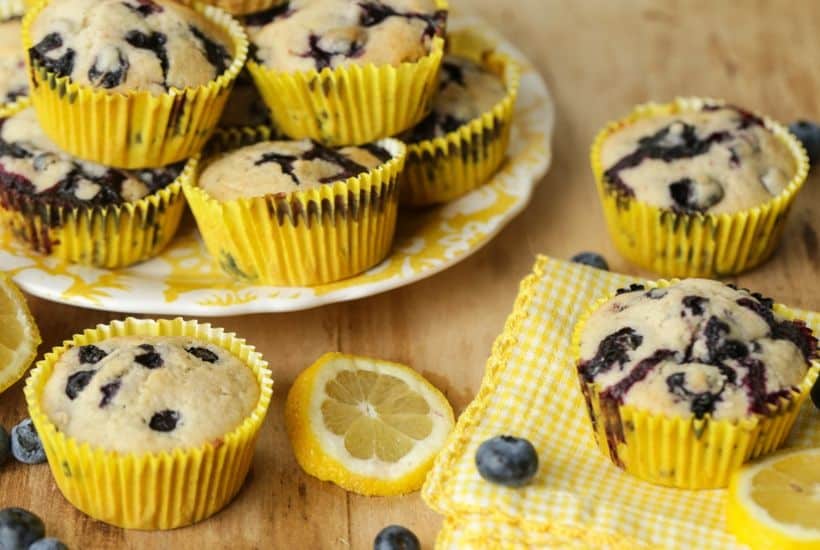 Sweet farm-fresh blueberries and tart lemons pair up for these delicious Lemon Blueberry Muffins. This easy recipe is perfect for breakfast or dessert.