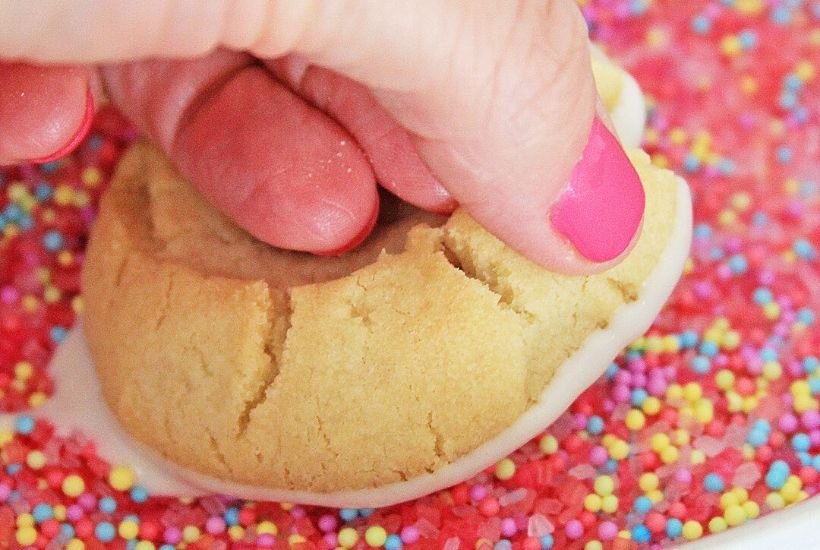 These homemade Easter Thumbprint Cookies are a sure sign of spring. Bake a batch of these easy colorful holiday cookies to share today.