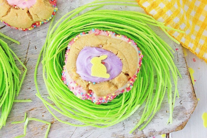 These homemade Easter Thumbprint Cookies are a sure sign of spring. Bake a batch of these easy colorful holiday cookies to share today.