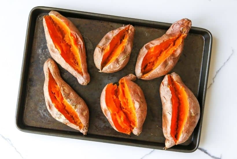 Enjoy a dairy-free and flavorful dish when preparing the Pesto Chicken Stuffed Sweet Potatoes. You can prepare this Whole 30 recipe in less than two hours. You will love how easy this sweet potato recipe is to make.