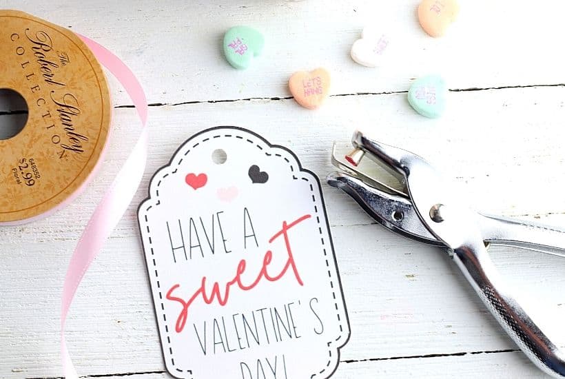 Mason Jar Valentines With Printable Valentine Gift Tags