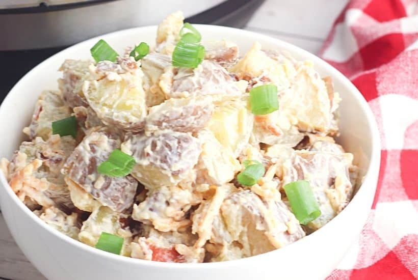 When you need a side salad for burgers, hot dogs, and even grilled chicken, prepare this Instant Pot Baked Potato Salad. It is easy to make and absolutely flavorful.