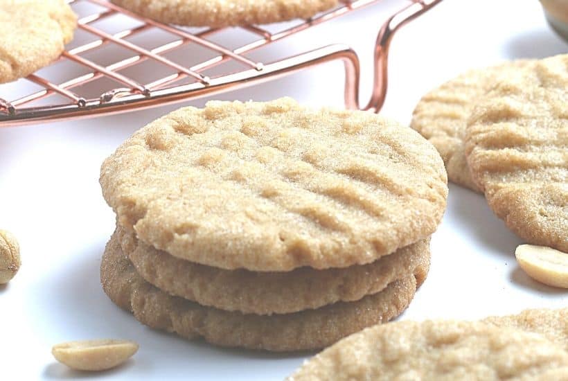 Why buy cookies at the store when you can make fresh ones at home? Follow this Easy Peanut Butter Cookies recipe to make sweet and tasty cookies from scratch. Grab a glass of milk and enjoy this easy soft and chewy peanut butter cookie recipe.