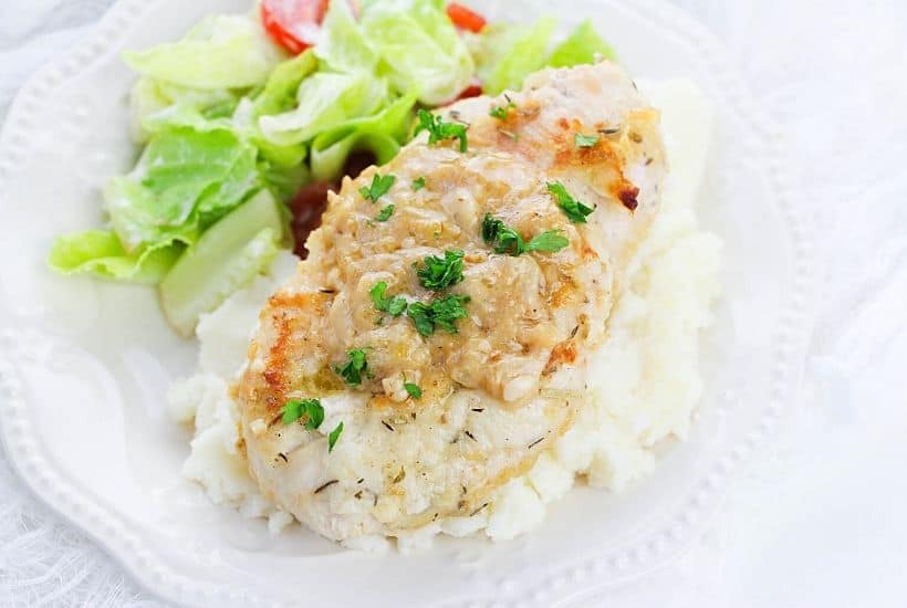 Easily prepare a flavorful entree with this delicious Smothered Chicken recipe. The chicken is juicy, tender, and will melt in your mouth with each bite you take.