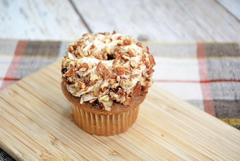 Enjoy the taste of these sweet, flavorful baked treats just in time for the Easter holiday with this recipe for Carrot Cake Bunny Cupcakes. Not only do they taste delicious, but they’re also so much fun to prepare! These Easter cupcakes are extra moist with a rich and silky cream cheese frosting swirled on top. These easy cupcakes are perfect for an Easter party or to serve as an Easter dessert after dinner.