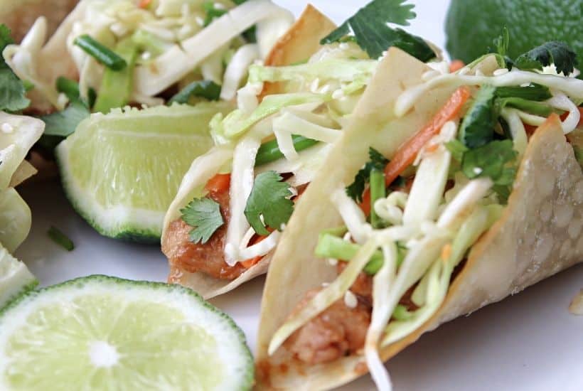 Bring the restaurant home with you when you make these Applebee’s Copycat Wonton Chicken Tacos. They’re fresh, delicious, and just as good as what you can get while you’re there! This is the perfect recipe for Taco Tuesday.