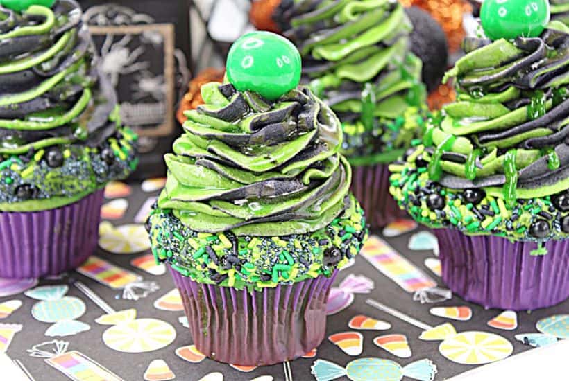 Green Slime Cupcakes