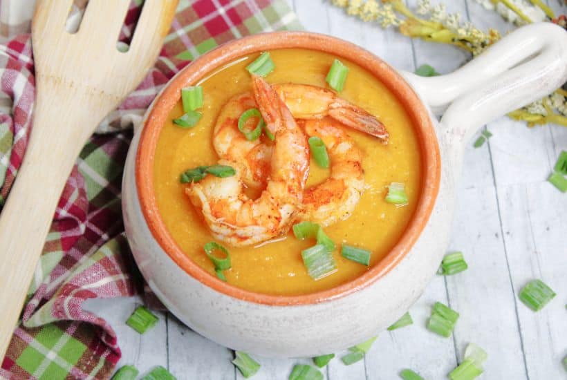 Enjoy a wholesome bowl of sweet and savory Cajun Sweet Potato Soup. This hearty soup recipe is loaded with flavor and fresh ingredients, sure to keep you warm and full!