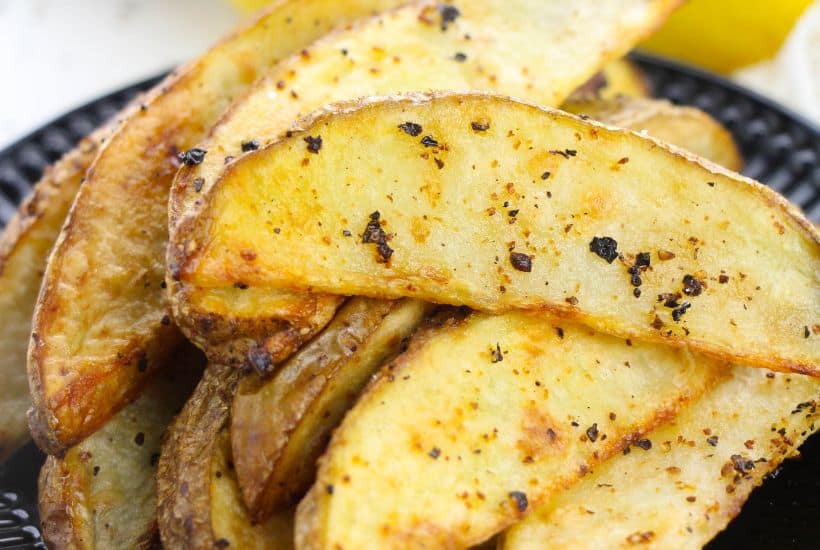 Lemon Pepper Potato Wedges are literally the perfect side for any meal. They are quick, easy, and so tasty! Your family will love this easy potato recipe!