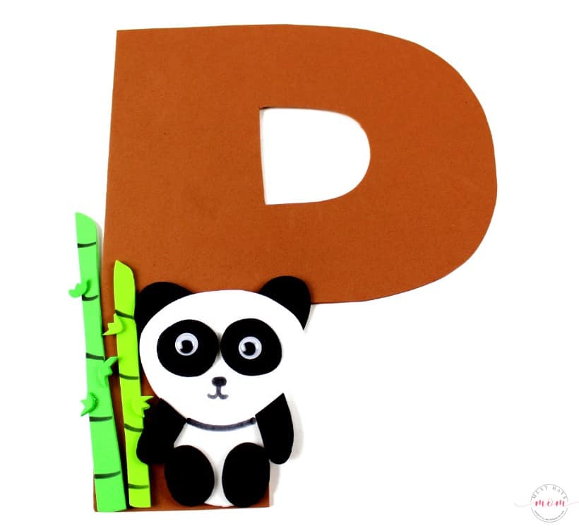 P is for panda bear