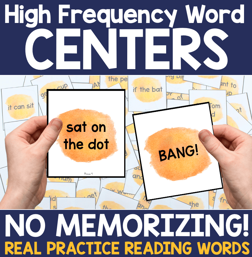 Sight Word Center - NO MEMORIZING - Science of Reading Aligned UNIT 1