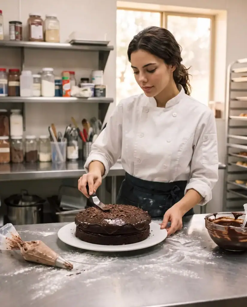 Risultato: dolce con preparazione dietro le quinte.