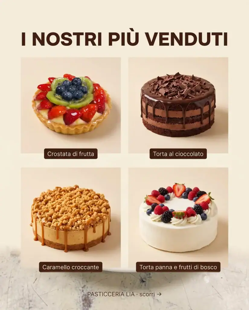Risultato: dolce per carosello.